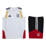 Germany White Sleeveless Set