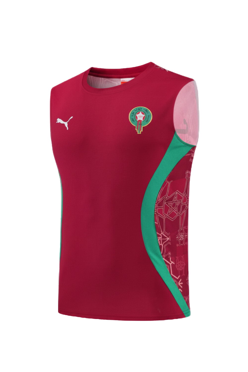 Morocco Red Sleeveless Set