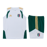 Italy White Sleeveless Set