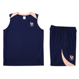 France Sapphire Blue Sleeveless Set