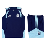Argentina Sapphire Blue Sleeveless Set