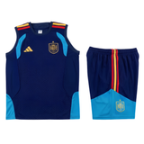 Spain Sapphire Blue Sleeveless Set