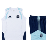 Argentina White Sleeveless Set