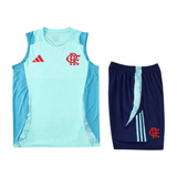 Flamengo Light Blue Sleeveless Set