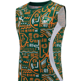 Ivory Coast Green Sleeveless Set