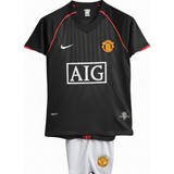 Manchester United 2007/2008 Black Jersey Kids Size