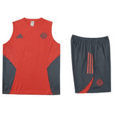 Bayern Orange Red Sleeveless Set