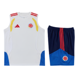 Colombia White Sleeveless Set